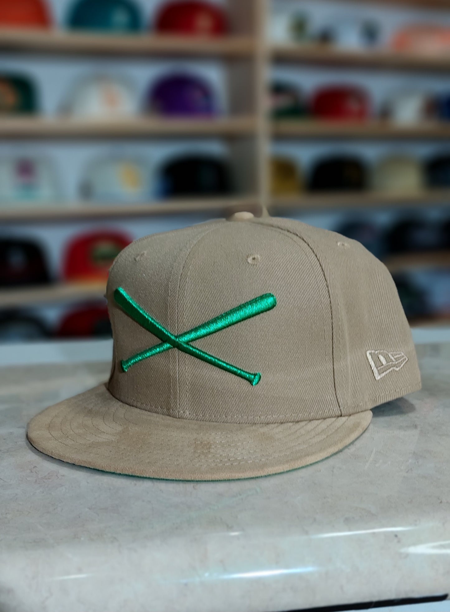 Justfitteds Crossedbats x New Era - 59FIFTY Visor Suede