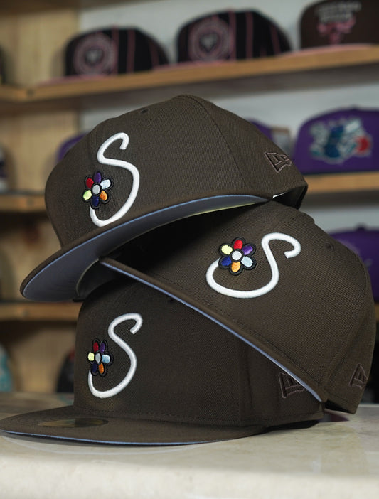 Jae Tips Savior x New Era Cap - 59FIFTY Brown/Lavender