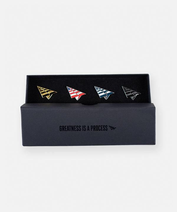 Metallic Pin Set - Paper Planes