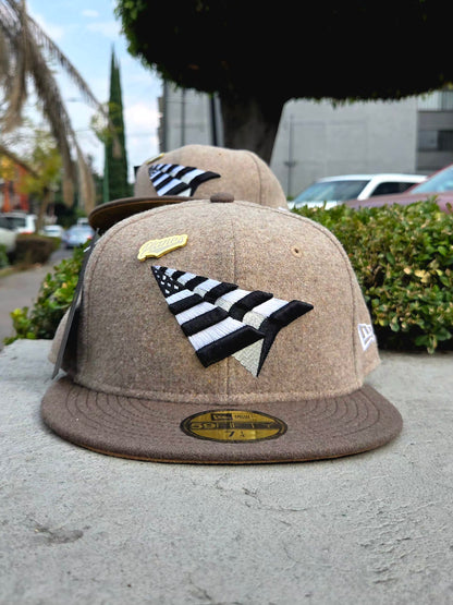 Paper Planes X New Era Cap - 59FIFTY Melton Brown