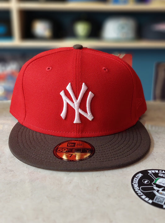 New York Yankees - MLB 59FIFTY "Scarlet/Walnut"